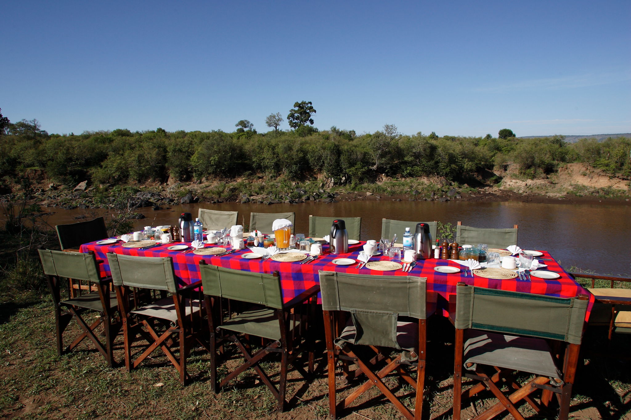African outdoor bush breakfast African outdoor bush breakfast